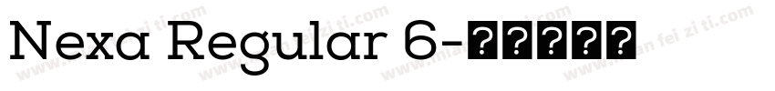 Nexa Regular 6字体转换